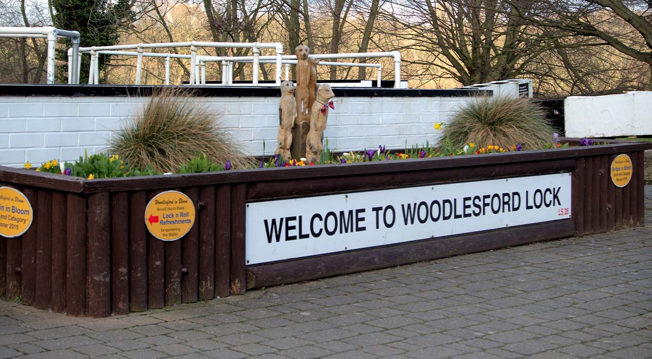 Welcome to Woodlesford Lock Sign