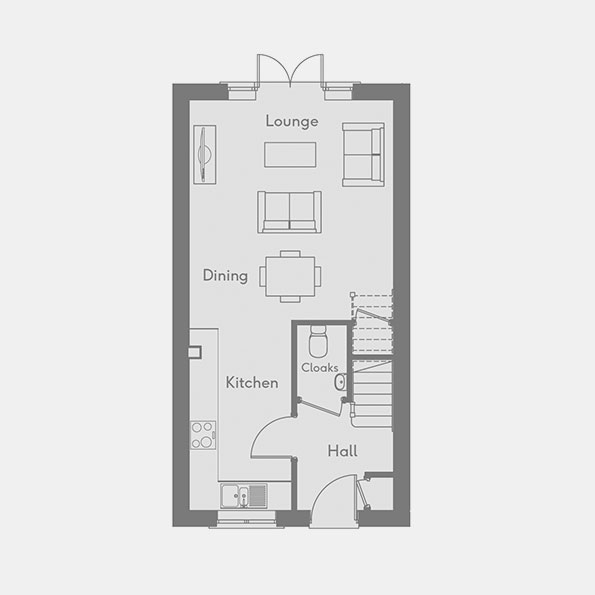 Plot 18 The Windsor at Kings Charles Walk Drighlington Chartford Homes